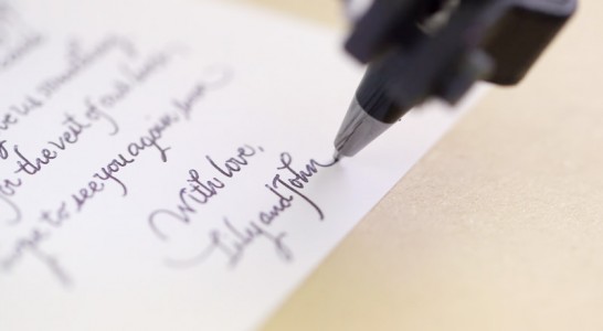 貴方に代わって手紙を書いてくれるロボットプリンタ 3DP id.arts