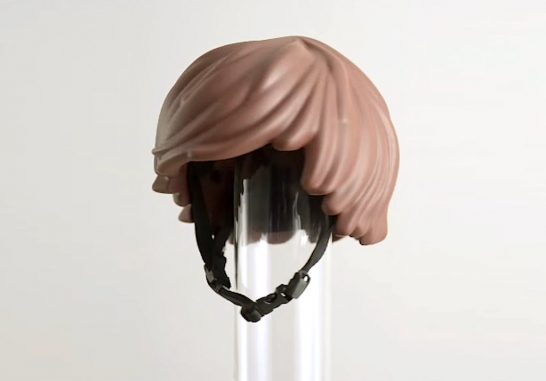 Legoキャラクターの髪型を模したヘルメット 3dp Id Arts
