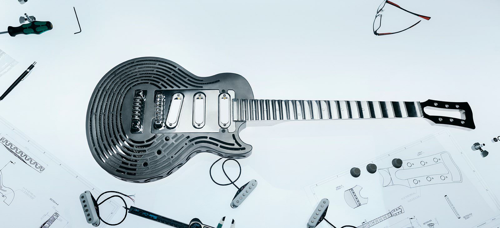 破壊不可能な世界初の3Dプリント製ギター | 3DP id.arts