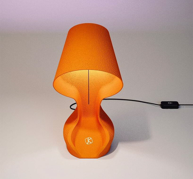 オレンジの皮で作られた3Dプリントランプ「ohmie」 | 3DP id.arts